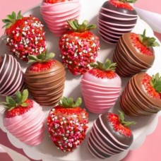 Red Swiss Chocolate-Dipped Strawberries (20 pieces)