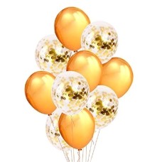 Gold And Glitter Confetti Balloon Bouquet