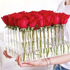 24 Red Roses Acrylic Gift Box