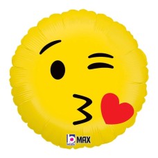 Emoji Kiss Foil Balloon