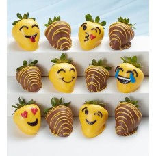 Emoji Chocolate-Dipped Strawberries (12 Chocolate Strawberries)