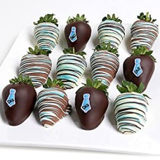 â€˜Father's Day' Chocolate-Dipped Strawberries (12 Chocolate Strawberries)