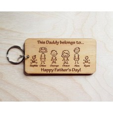 Personalized Father's Day Family Key-chain