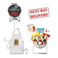 â€˜BBQ Dadâ€™ Snack Hamper, Apron & Fatherâ€™s Day Balloon