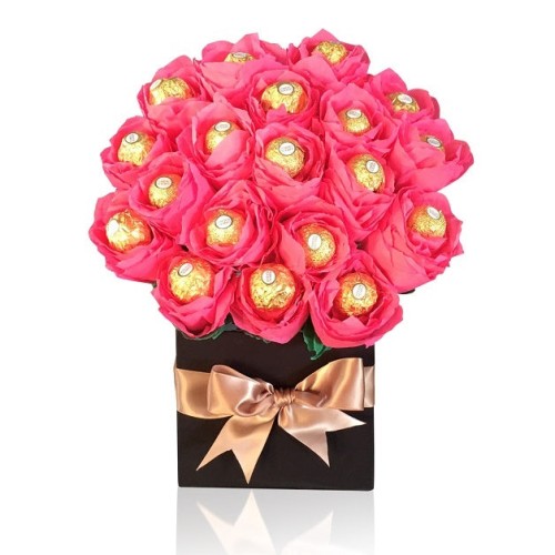 Pink Ferrero Bouquet Box