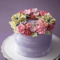 Creamy Flower Pot Cake