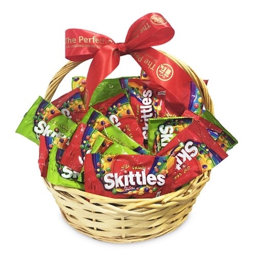 'Taste The Rainbow' Skittles Gift Basket