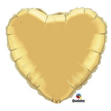 Gold Heart Foil Balloon