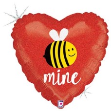 BEE 'MINE' Red Heart Balloon