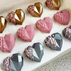 Jewels Heart Choco-Smash-mini Cakes