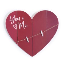 'You & Me' Ombre Heart Wall Hanging Picture Photo