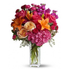Bright Pink Flower Vase