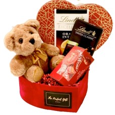 Lindt Heart Gift Box with Plush Teddy
