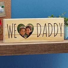 'We Love Daddy' Canvas Photo Frame
