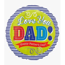 'Love you Dad' Foil Balloon