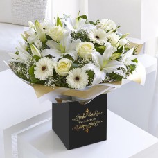 White Flowers in Signature Gift Box
