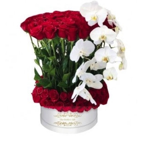 Roses & Orchids Flower Box
