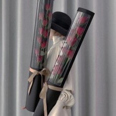 Red Roses in Elegant Long Gift Box