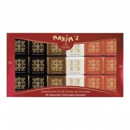 Maxim's De Paris 36 Assorted Chocolate Squares