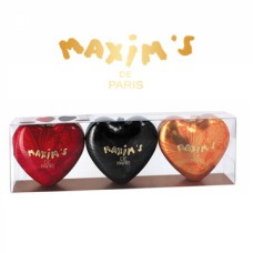 Valentine 3 Heart Tins by Maxim De Paris