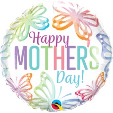 Happy Mother Day Butterflies Balloon
