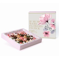 'MOM Flowers' Gift Box with Mini Cupcakes