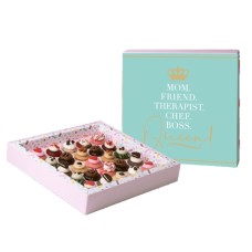 'Mom Queen' Gift Box with Mini Cupcakes