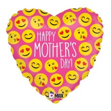 Mother's Day Emoji Heart Balloon
