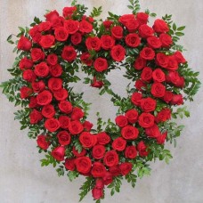 Red Rose Large Heart