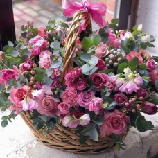 Pink Flower Basket