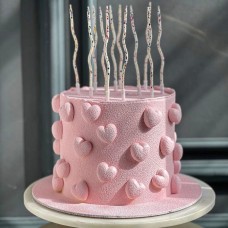 Pink Hearts Cake