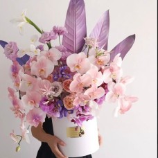Luxury Pink Orchids Arrangement