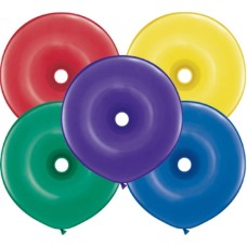 Assorted Donut Shape Latex Balloons