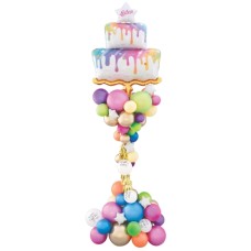 Colorful Birthday Drip Cake Stand