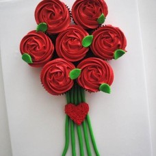 Red Roses Bouquet - Cupcake Bouquet