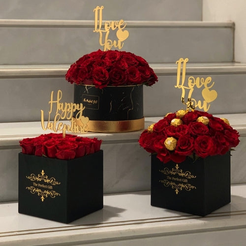 Luxury Red Roses Gift Box (9 Roses)