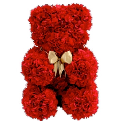 50 cms Large Floral Teddy Shape