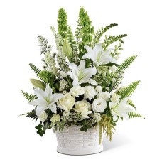 Luxurious White Blooms Flower Arrangement