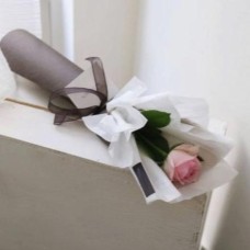 Single Rose in an Elegant Wrapping