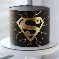 Black Superman Cake
