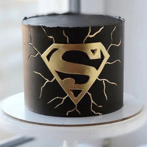 Black Superman Cake