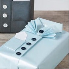 â€˜Dapper Manâ€™ Button-Down Shirt Gift Wrap