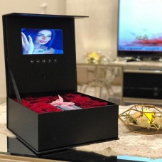 20 Red Roses with Personalised Digital Video Gift Box