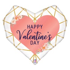 Valentine Jewel Heart Shape Balloon