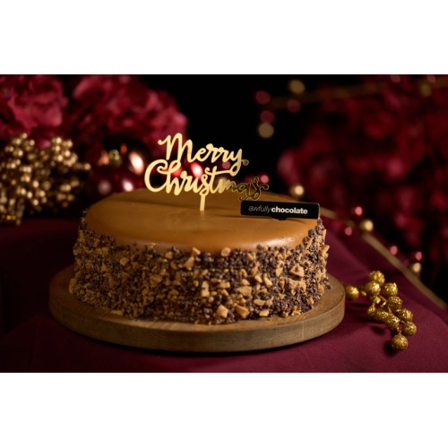 Festive Caramel Brittle & Sea Salt Chocolate Cake - 6