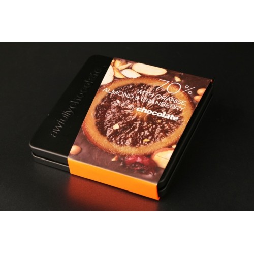 70% WITH ORANGE, ALMOND & CRANBERRY