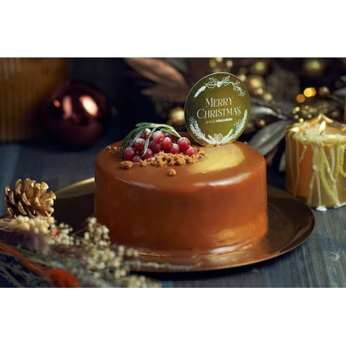 FESTIVE CARAMEL BRITTLE & SEA SALT CHOCOLATE CAKE (6 piece)