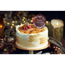 XMAS CREME BRULEE CAKE (6 piece)