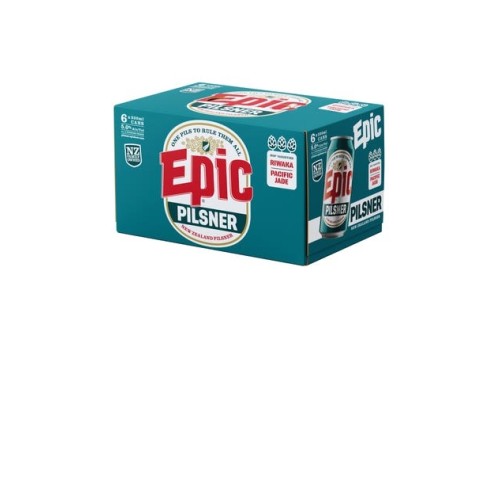 Epic NZ Pilsner 6pk 330ml cans