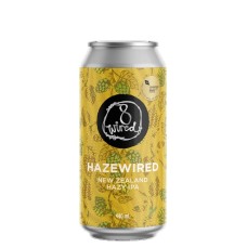 8 Wired Hazewired NZ Hazy IPA 440ml can